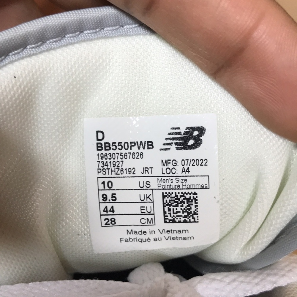 New Balance 550 White Natural Indigo Burgundy - Picture 17 of 17